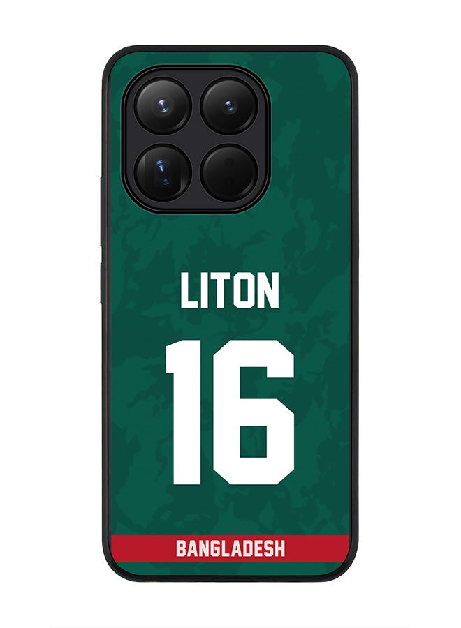 For Xiaomi 15T Case,Slim fit Camera Protection, Shockproof Thin Phone cover  - Bangladesh Liton Das, Jersey No 16